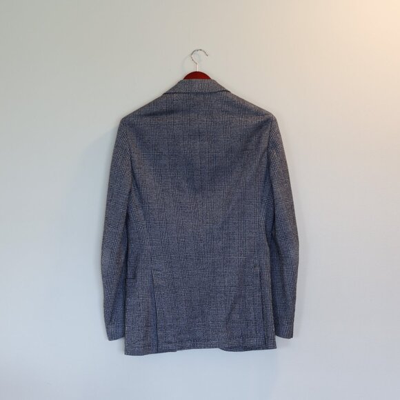 Cantarelli Prince of Wales blazer/sport coat (wool/cotton) - Picture 2 of 8